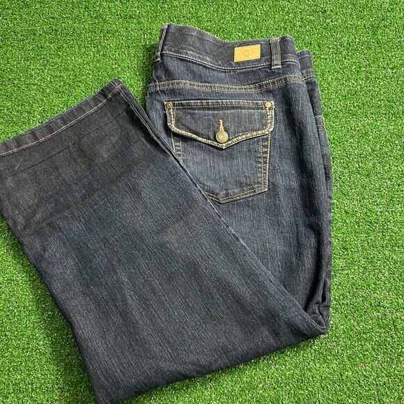 Bandolino Capri Denim Blue Missy Stretch Jeans‎ Women's Size 12 - Picture 1 of 9